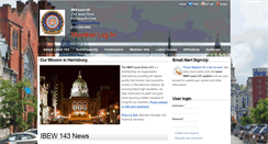 Desktop Screenshot of ibewlocal143.org